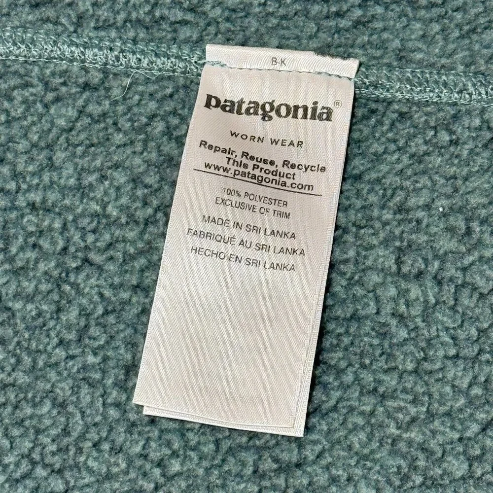 Patagonia Better Sweater Fleece Full Zip Jacket Teal Blue Women's Size XS - Picture 7 of 7
